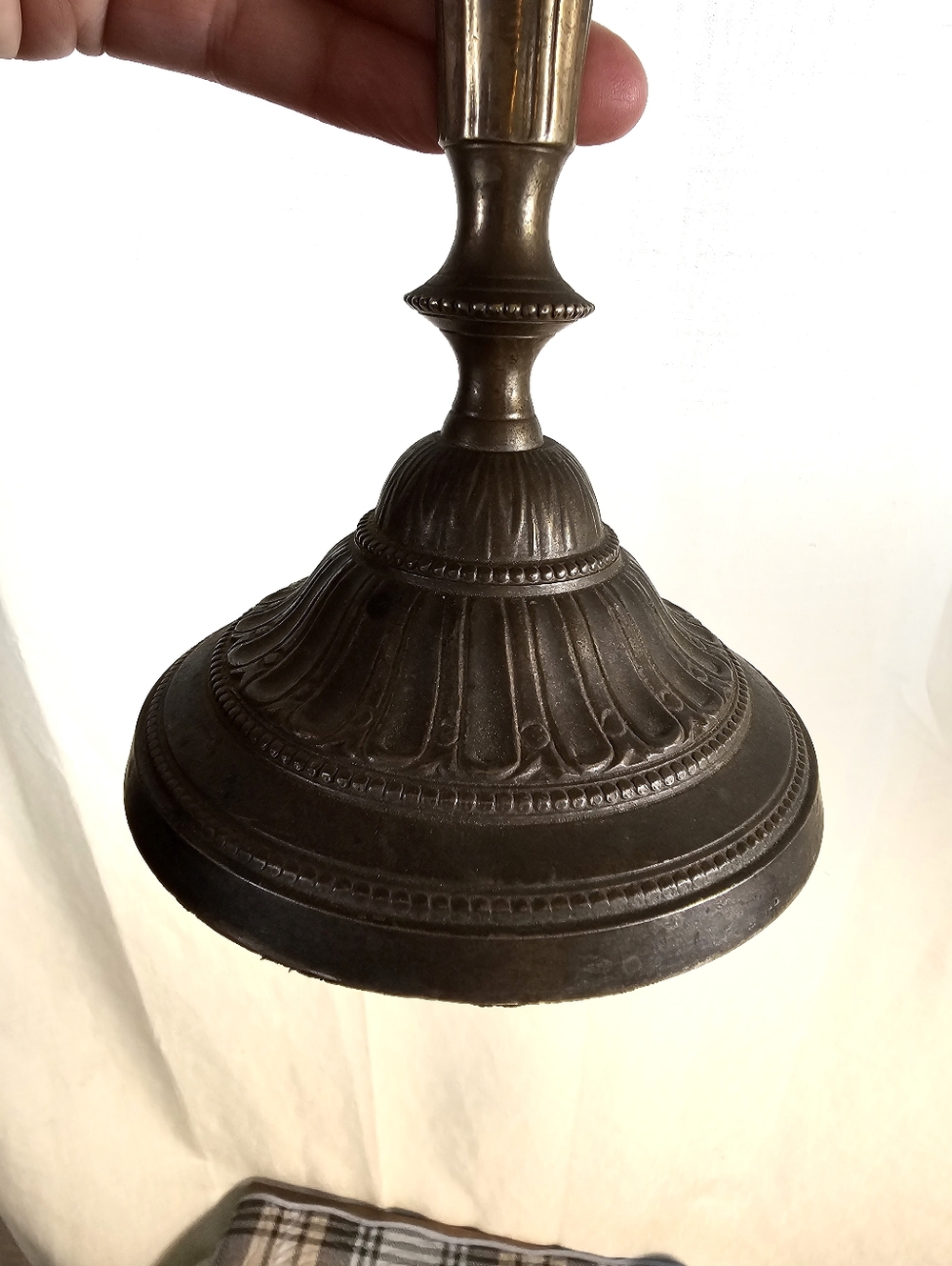 EPNS Ware Made In India Set Of 2 Brass Candle Holders - Picture 4 of 7